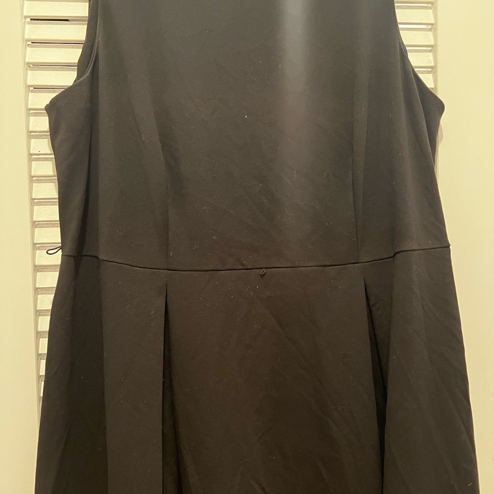 Calvin Klein A-Line Black and Tan Dress 20 - Picture 2 of 5